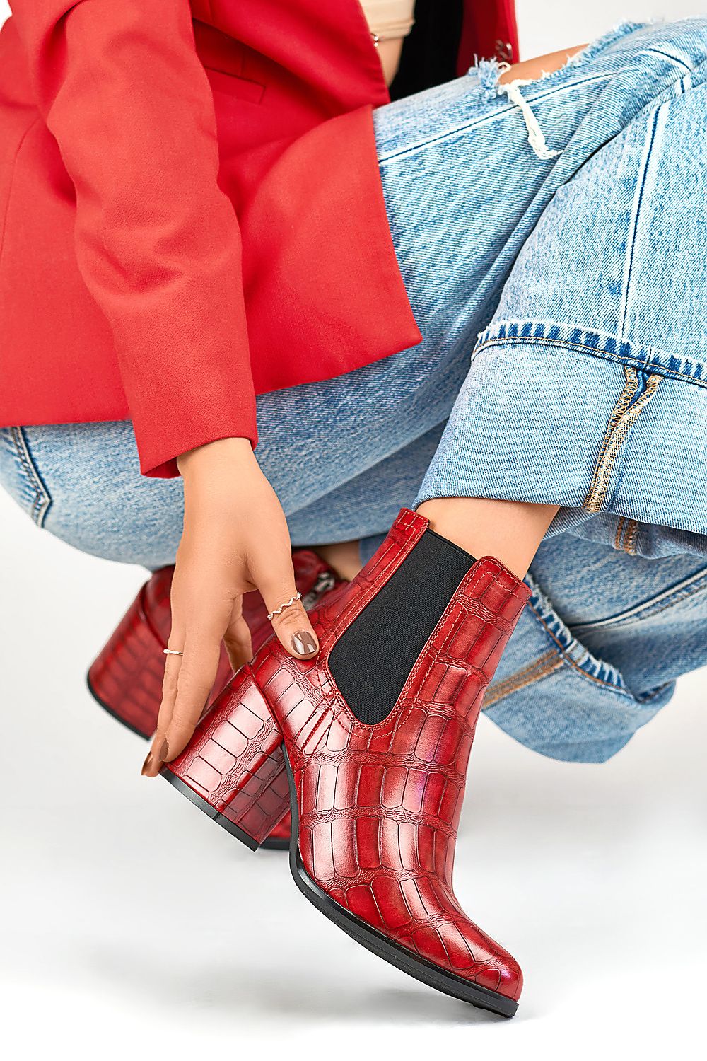 Heel boots model 184854 PRIMO