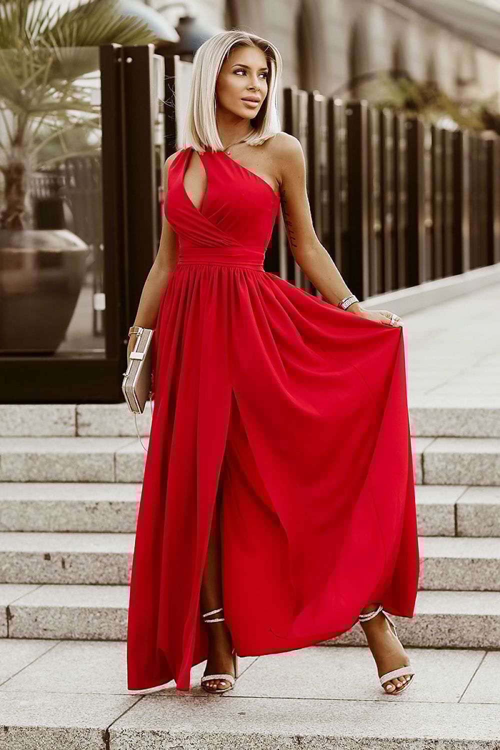 Long dress model 160873 Bicotone