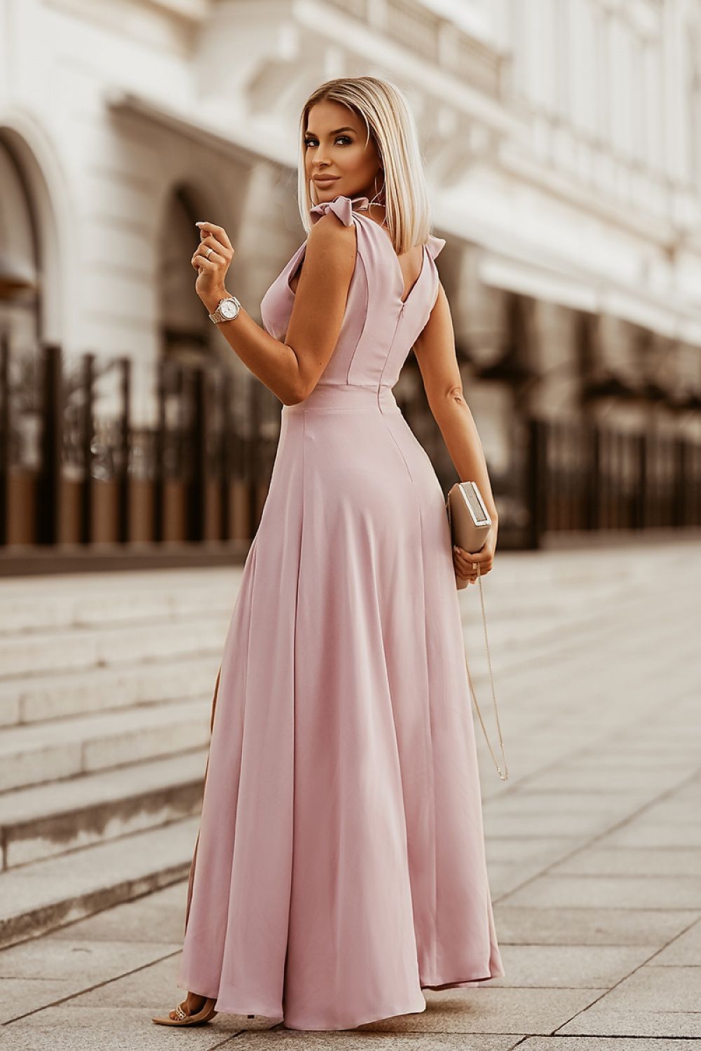 Long dress model 171420 Bicotone