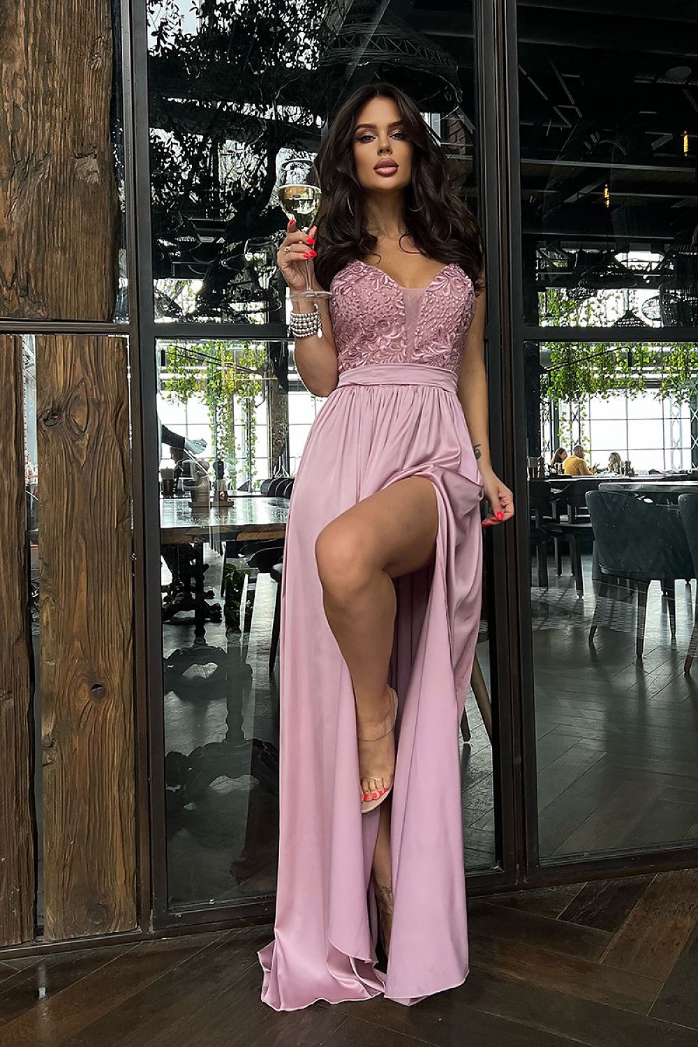 Long dress model 175890 Bicotone