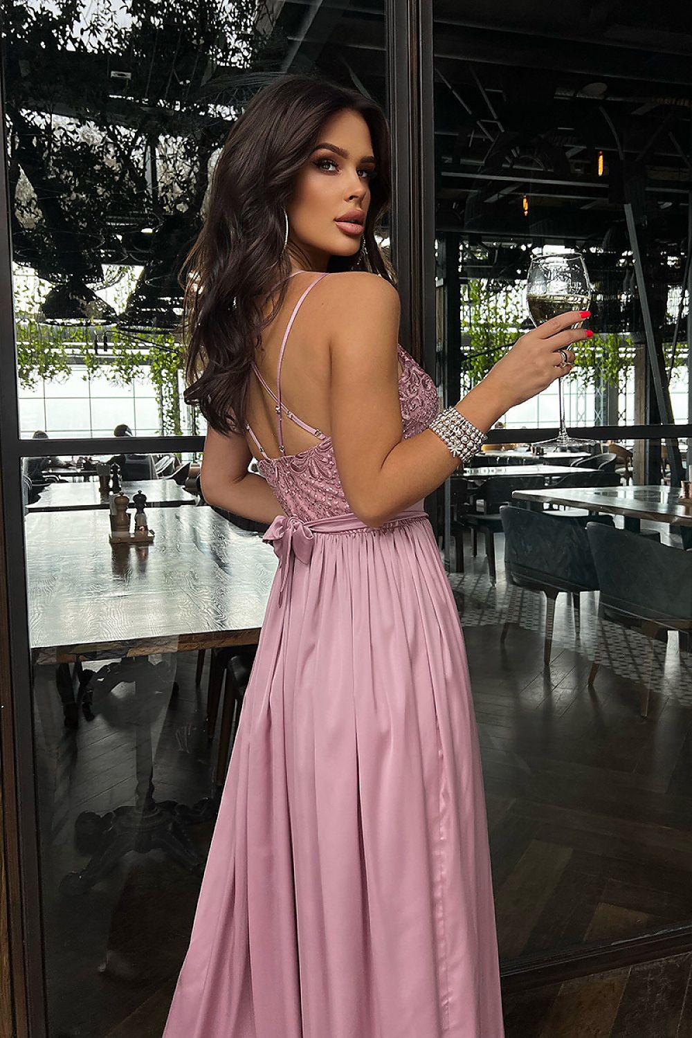 Long dress model 175890 Bicotone