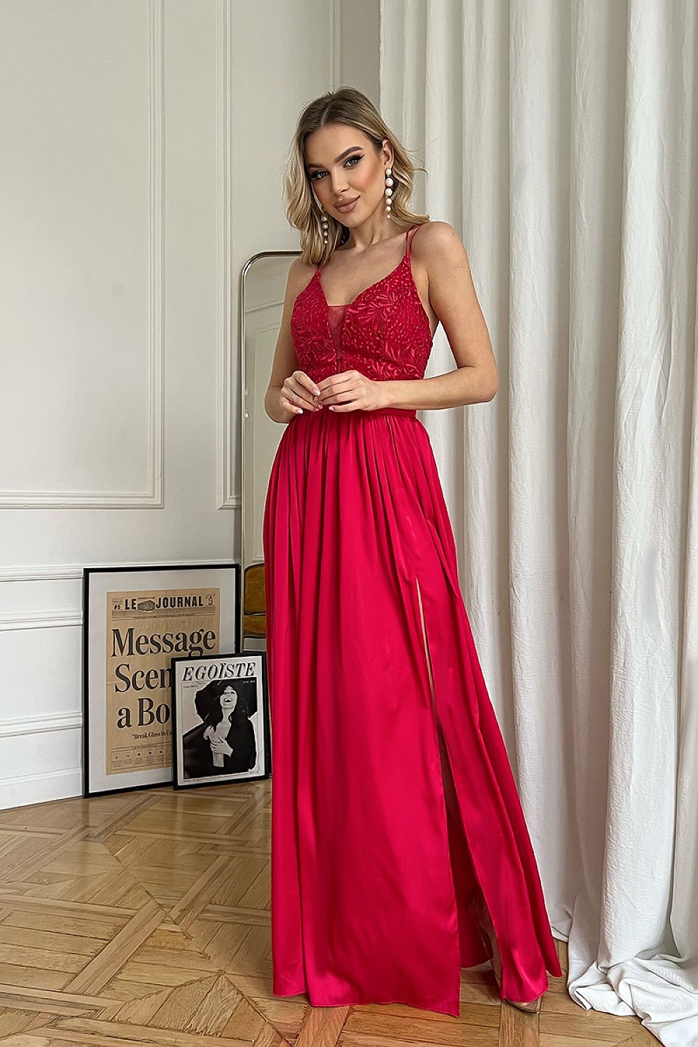 Long dress model 175890 Bicotone
