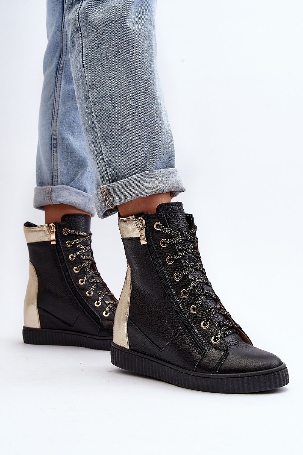 Wedge heel sneakers model 192302 Step in style