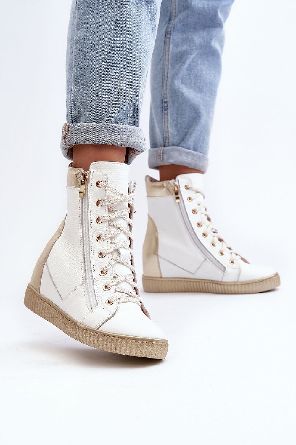 Wedge heel sneakers model 192302 Step in style