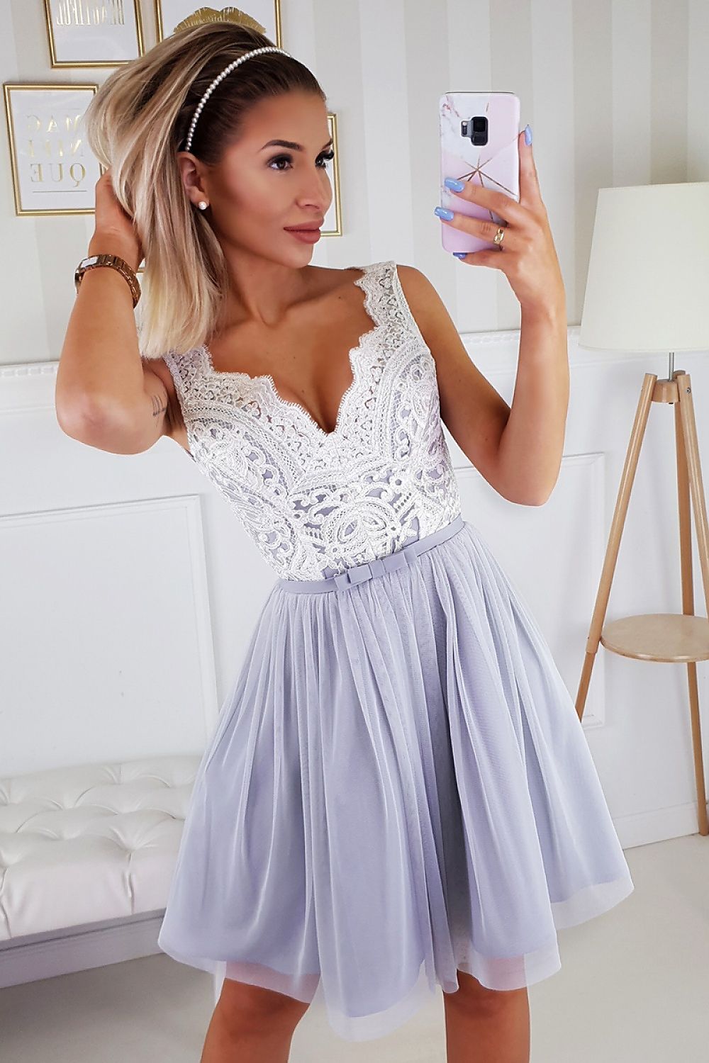 Evening dress model 162512 Bicotone