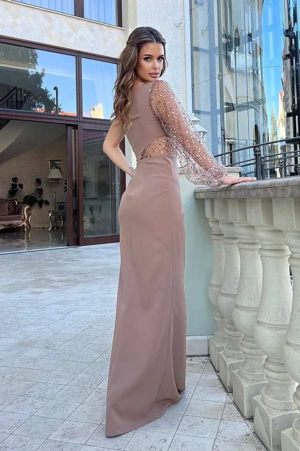 Long dress model 190486 Bicotone