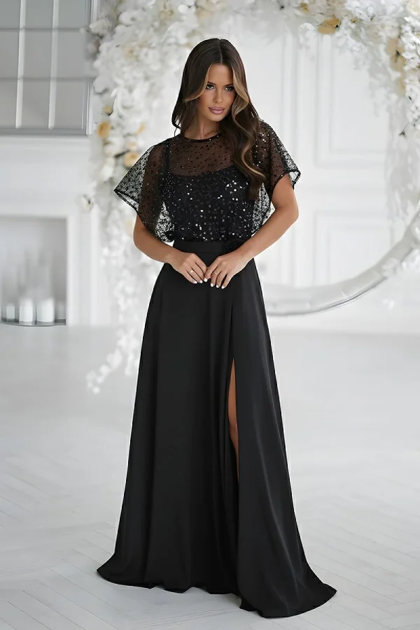 Long dress model 219685 Bicotone
