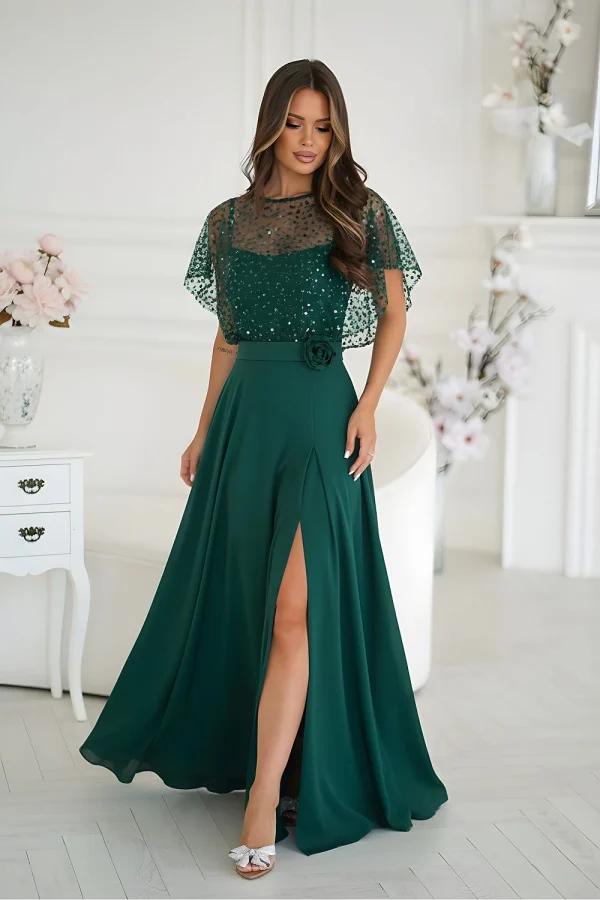 Long dress model 219686 Bicotone