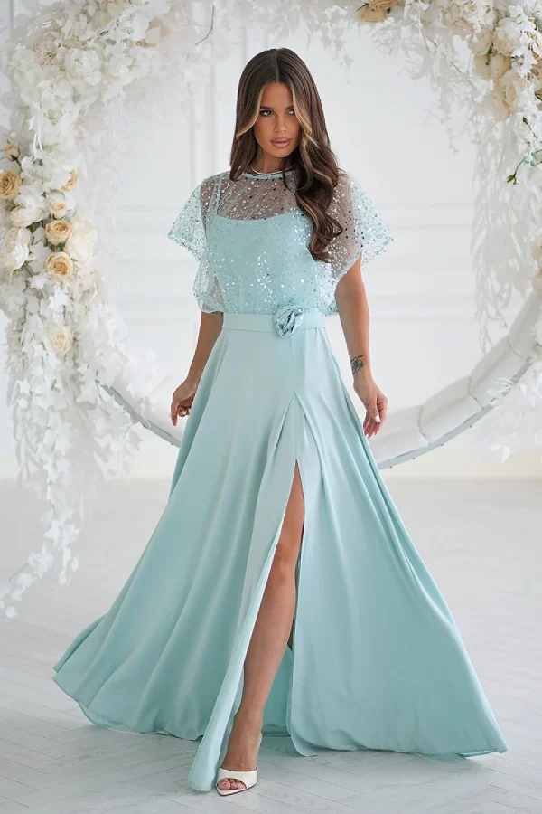 Long dress model 219695 Bicotone