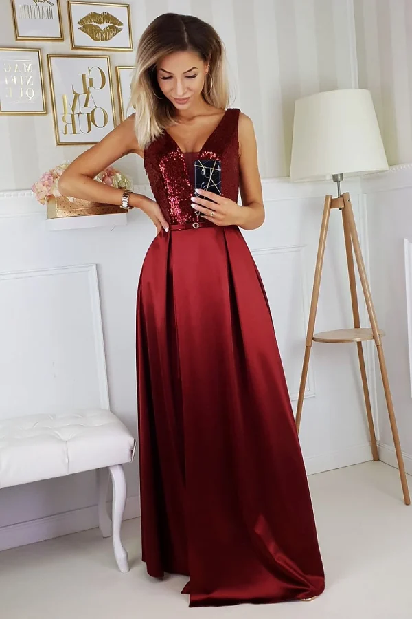 Long dress model 151607 Bicotone