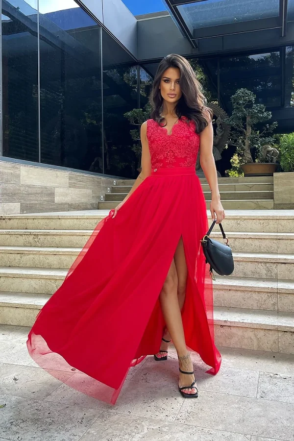 Long dress model 171416 Bicotone